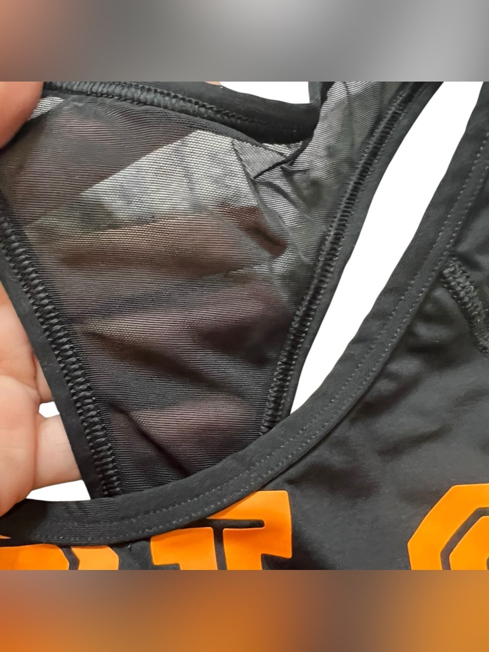 PINK Victoria's Secret Black Sports Bra with Tennessee 'VOLS' Graphic NWOT XS - Picture 3 of 4